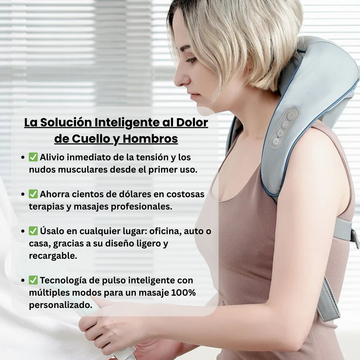 Masajeador Inteligente para Cuello y Hombros: Tu Solución Inmediata al Dolor por Tensión y Fatiga